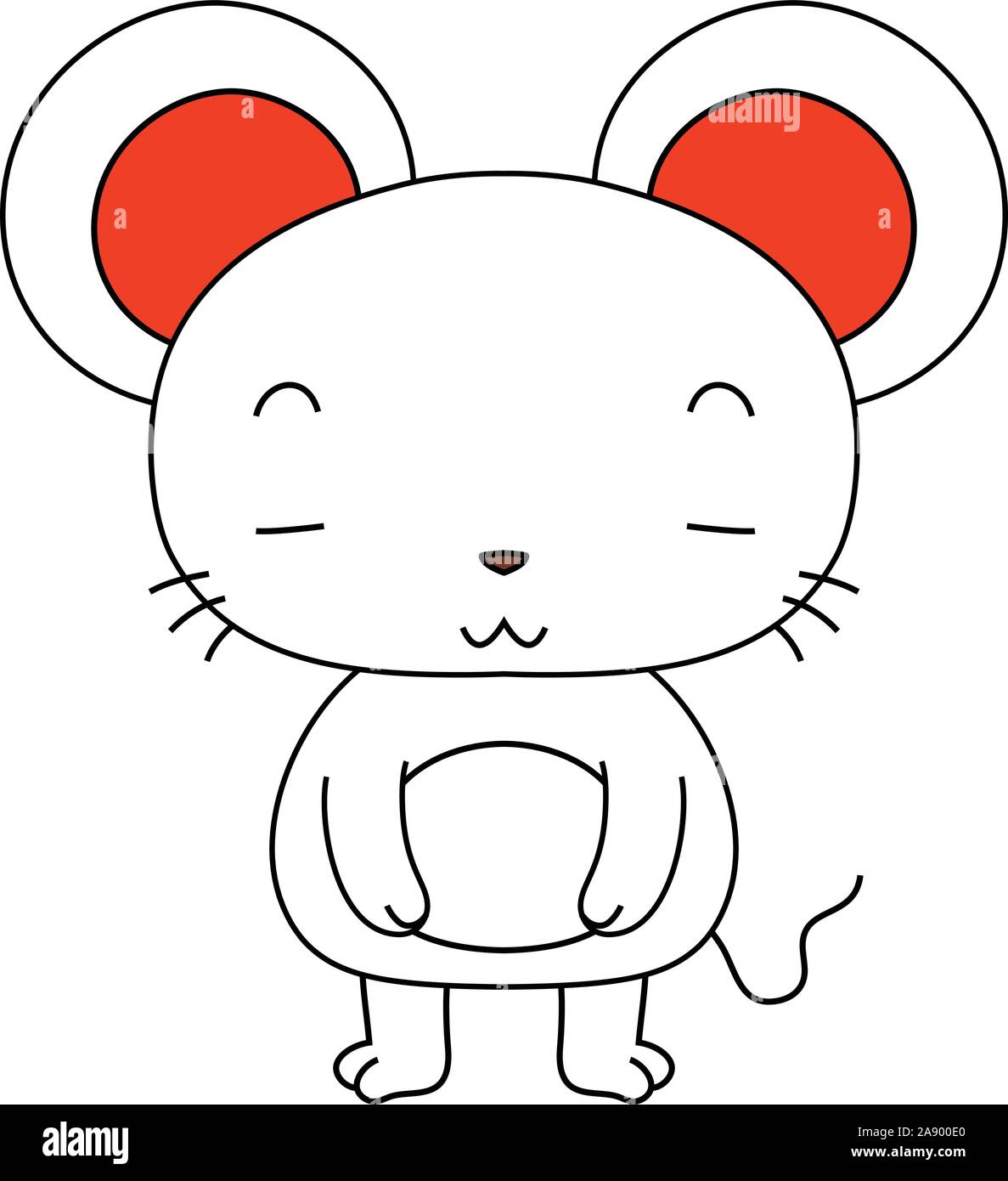 Vector Character Mouse This is a illustration of Cute mouse mascot character Stock Vector ...