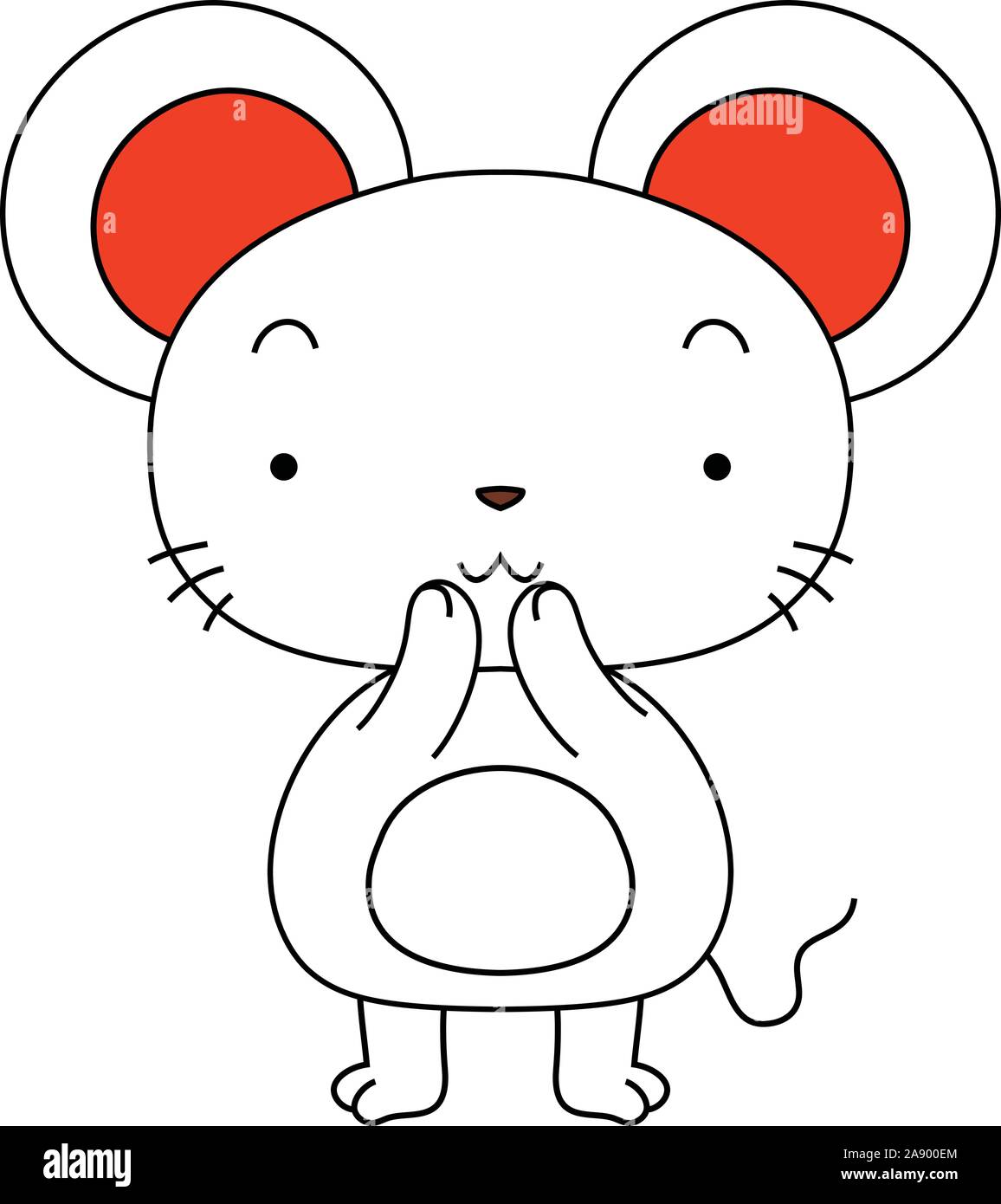 Vector Character Mouse This is a illustration of Cute mouse mascot character Stock Vector ...
