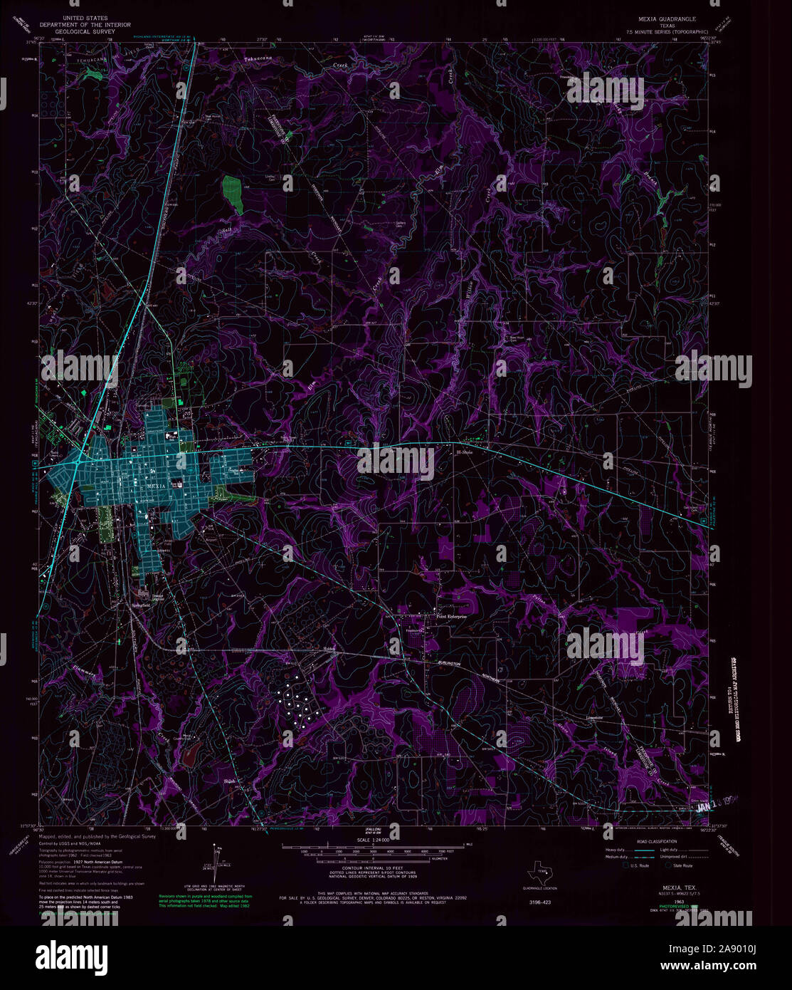 Map of mexia hires stock photography and images Alamy