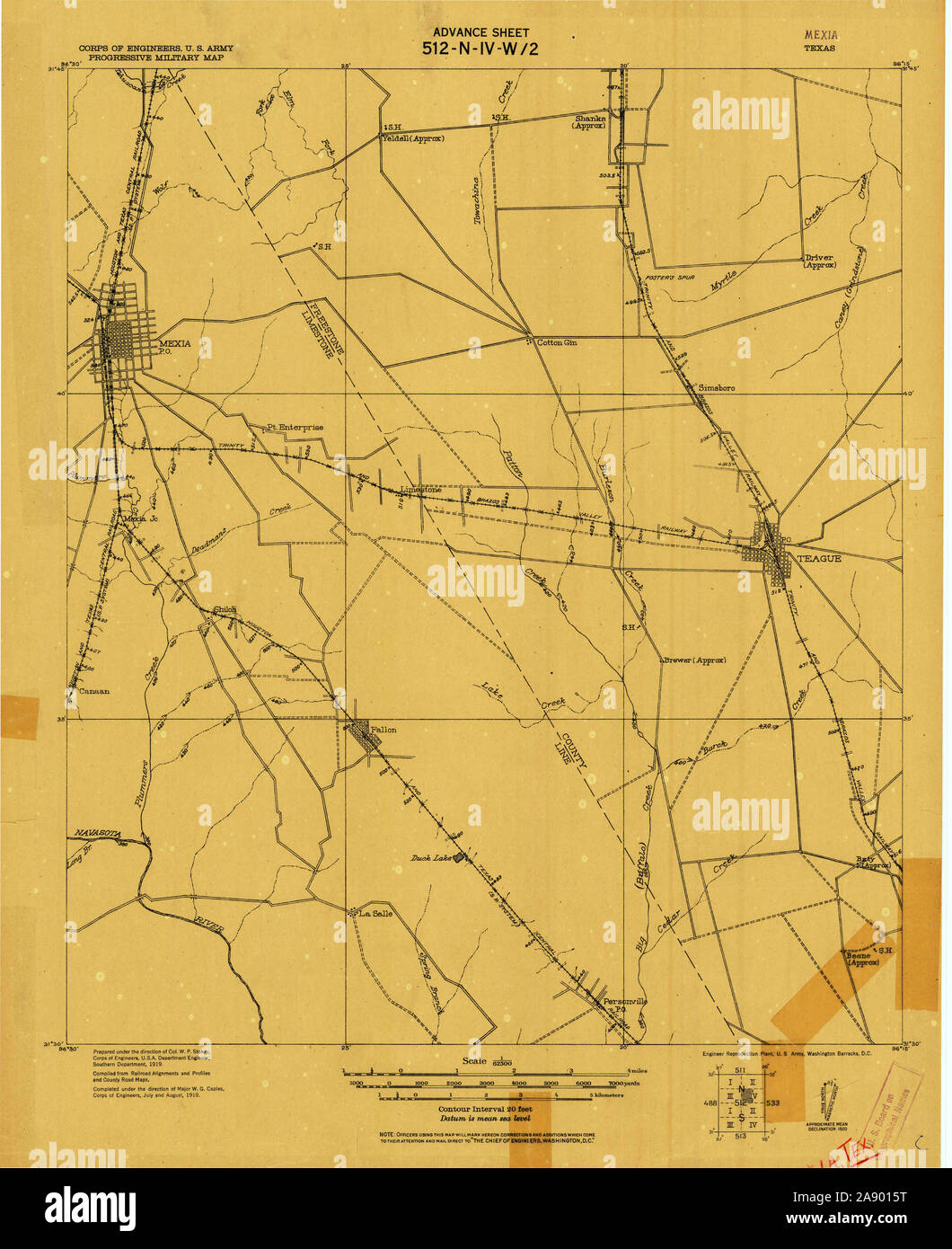 Map of mexia texas hi-res stock photography and images - Alamy