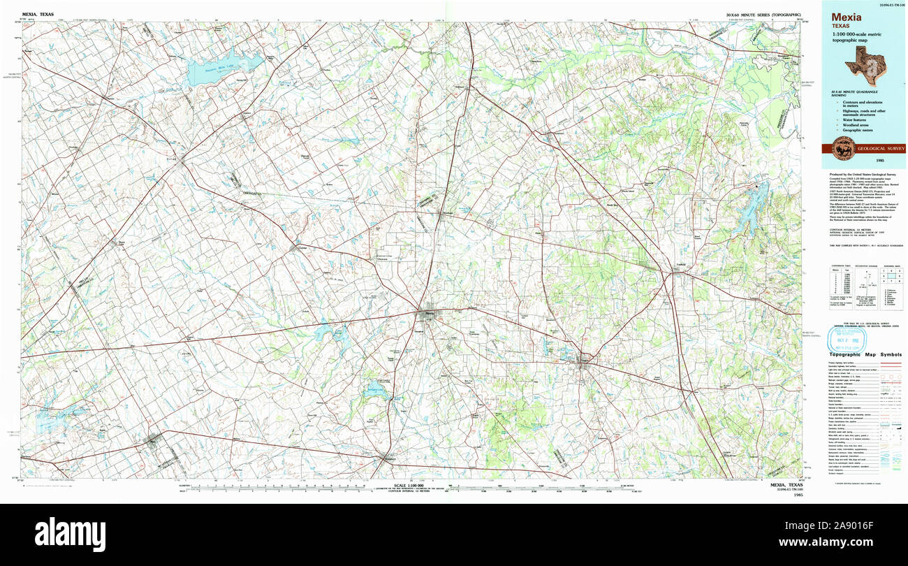 Map of mexia texas hi-res stock photography and images - Alamy