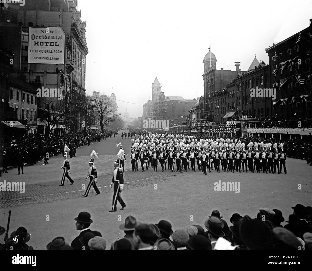 Woodrow Wilson Inagural Parade ca. 1910s Stock Photo