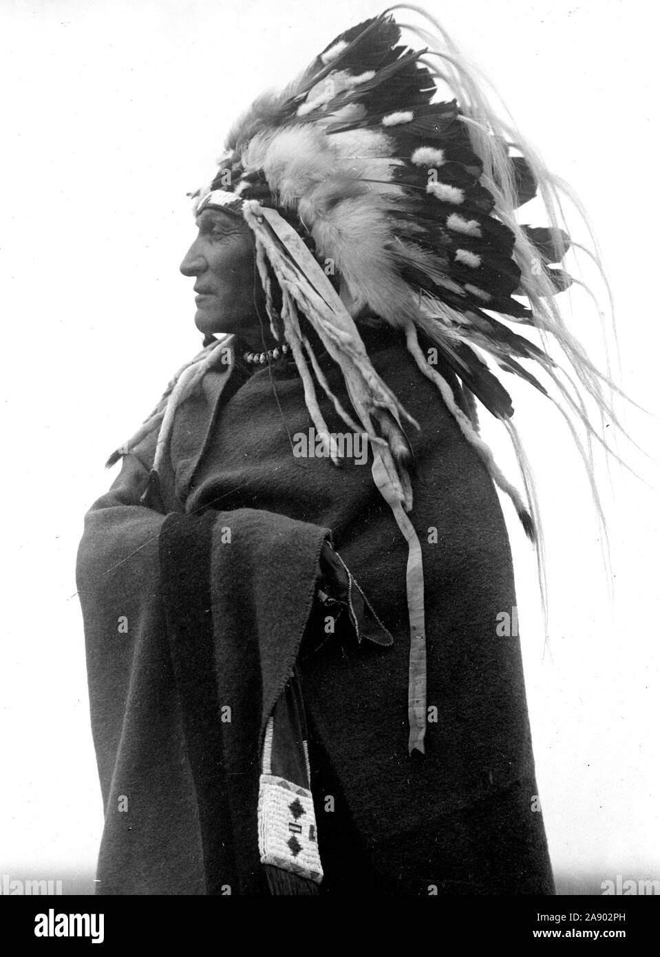 Indian Chief Lazy Boy ca. 1914 Stock Photo