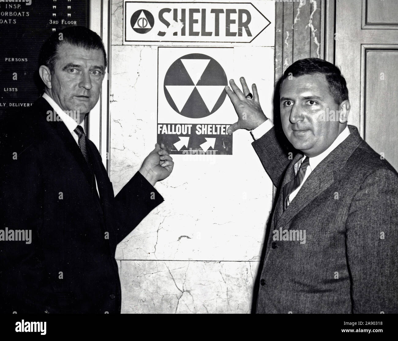 Vintage Fallout Shelter Sign 10x14 Inches - Original 1950s-60s Government Issue 8 thumbnail image