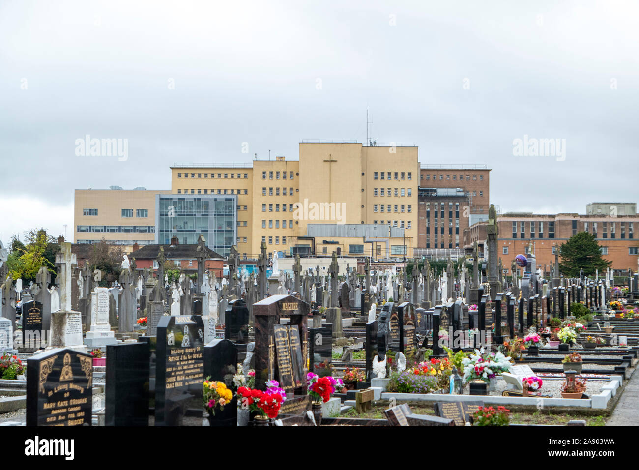Saint Peter S Cemetery In Drogheda Ireland With The Lourdes