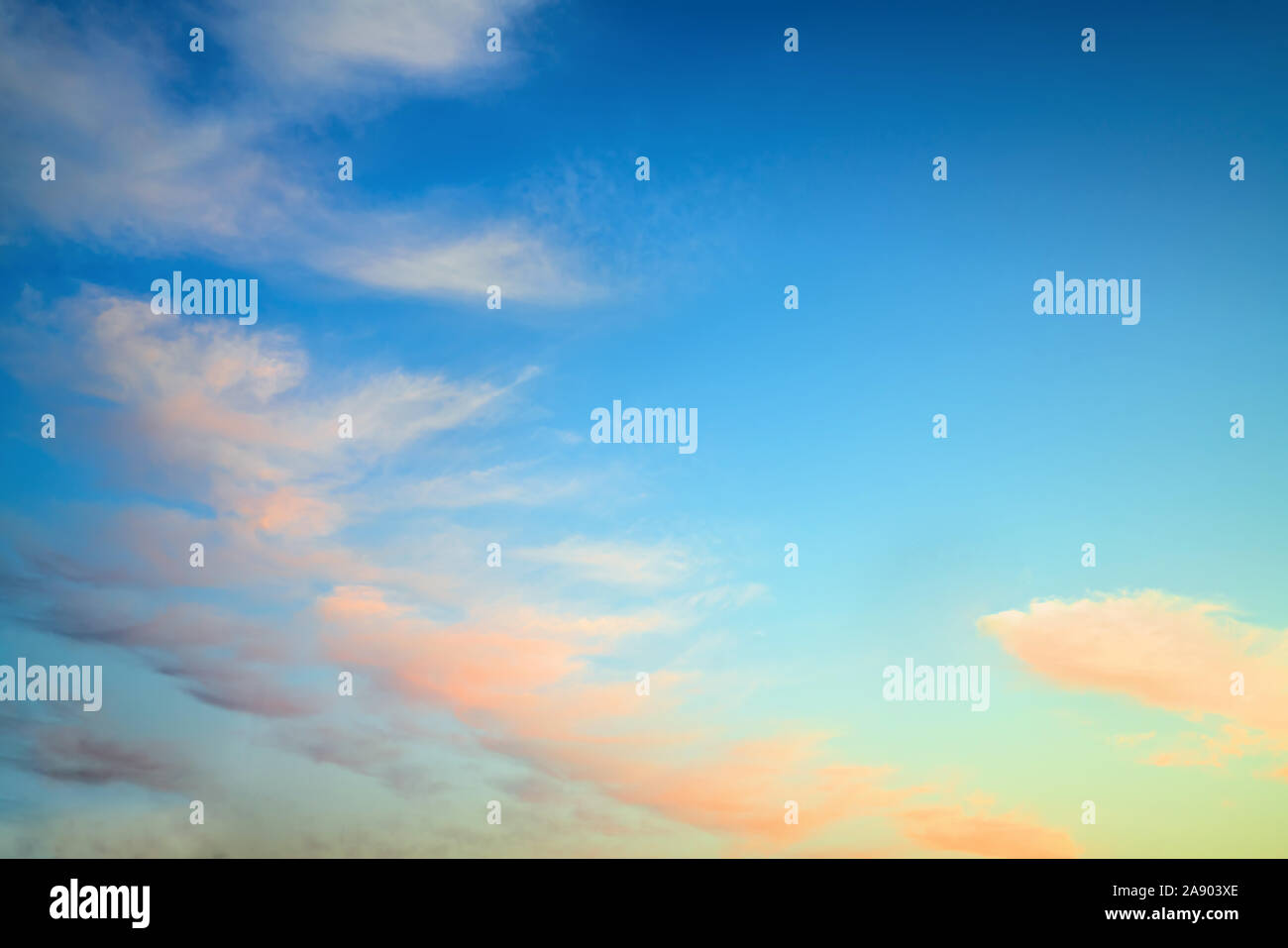Sunset / sunrise with clouds, light rays and other atmospheric effect ...