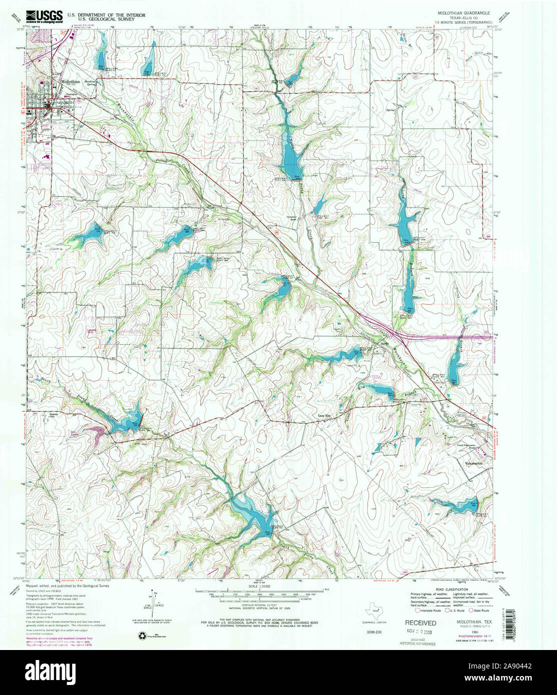 Map of midlothian texas hires stock photography and images Alamy