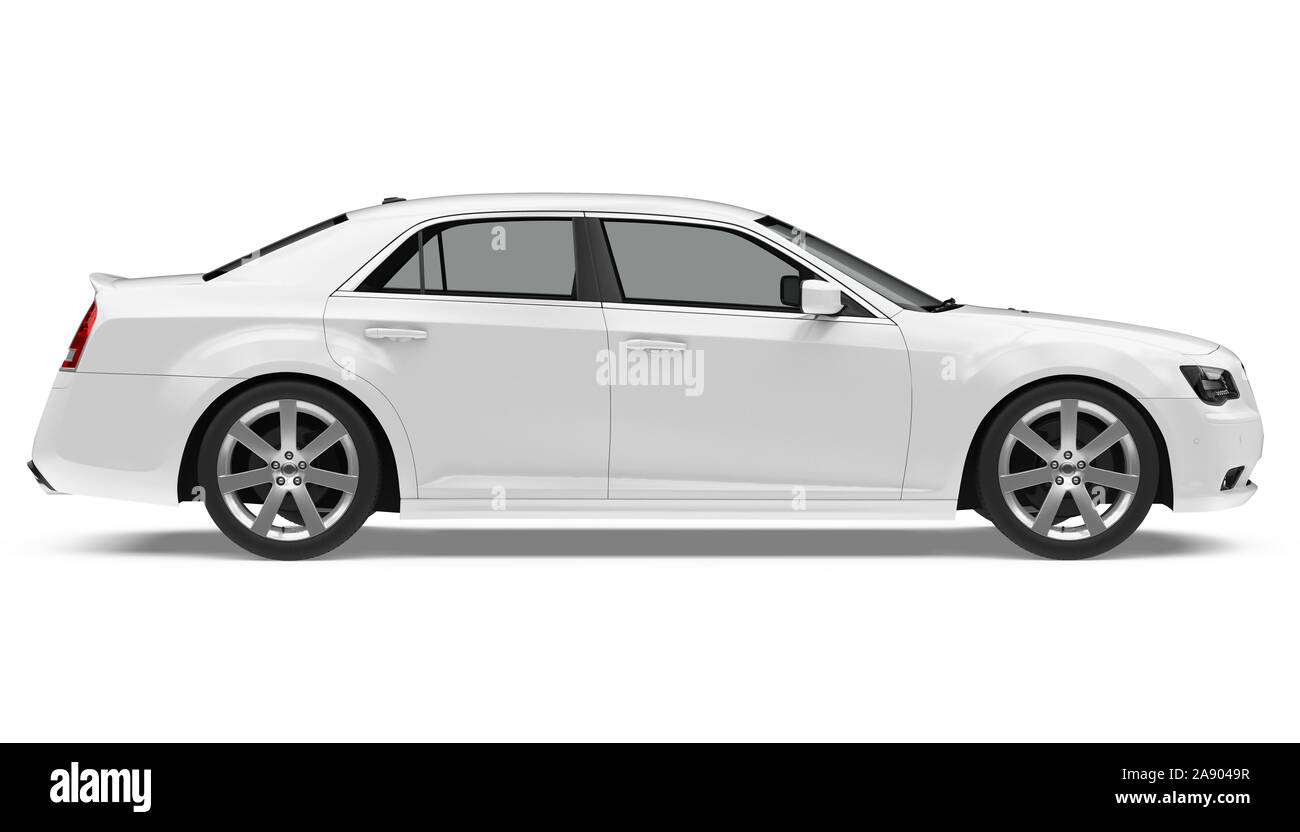 Sedan Car Isolated Stock Photo - Alamy