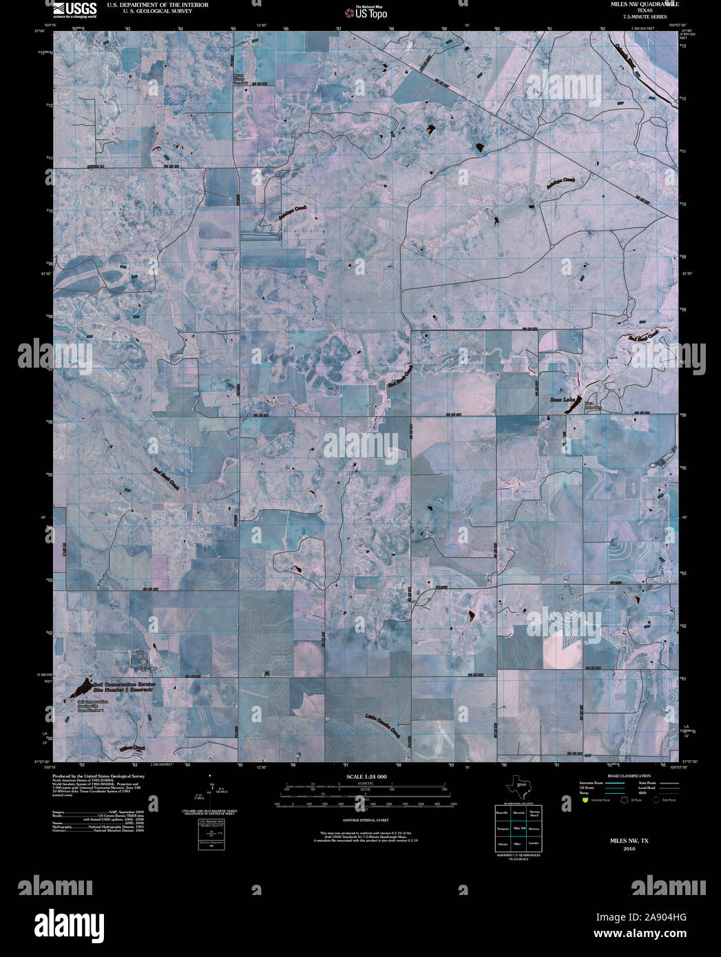 Map of miles texas hires stock photography and images Alamy