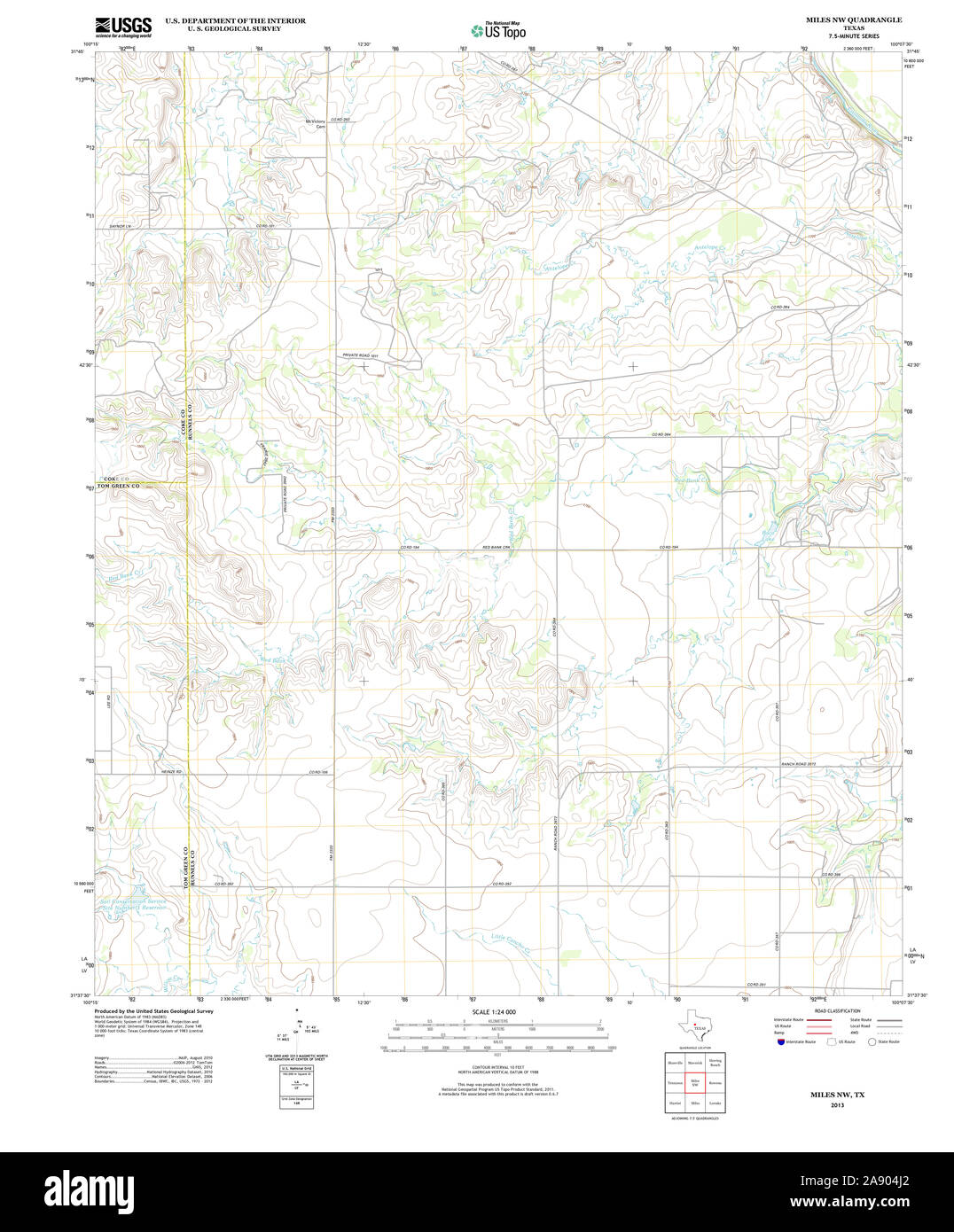Map of miles texas hires stock photography and images Alamy