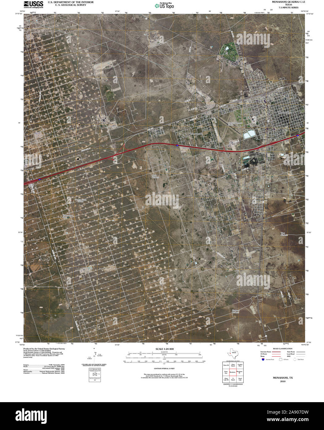 Map of monahans texas Cut Out Stock Images & Pictures Alamy