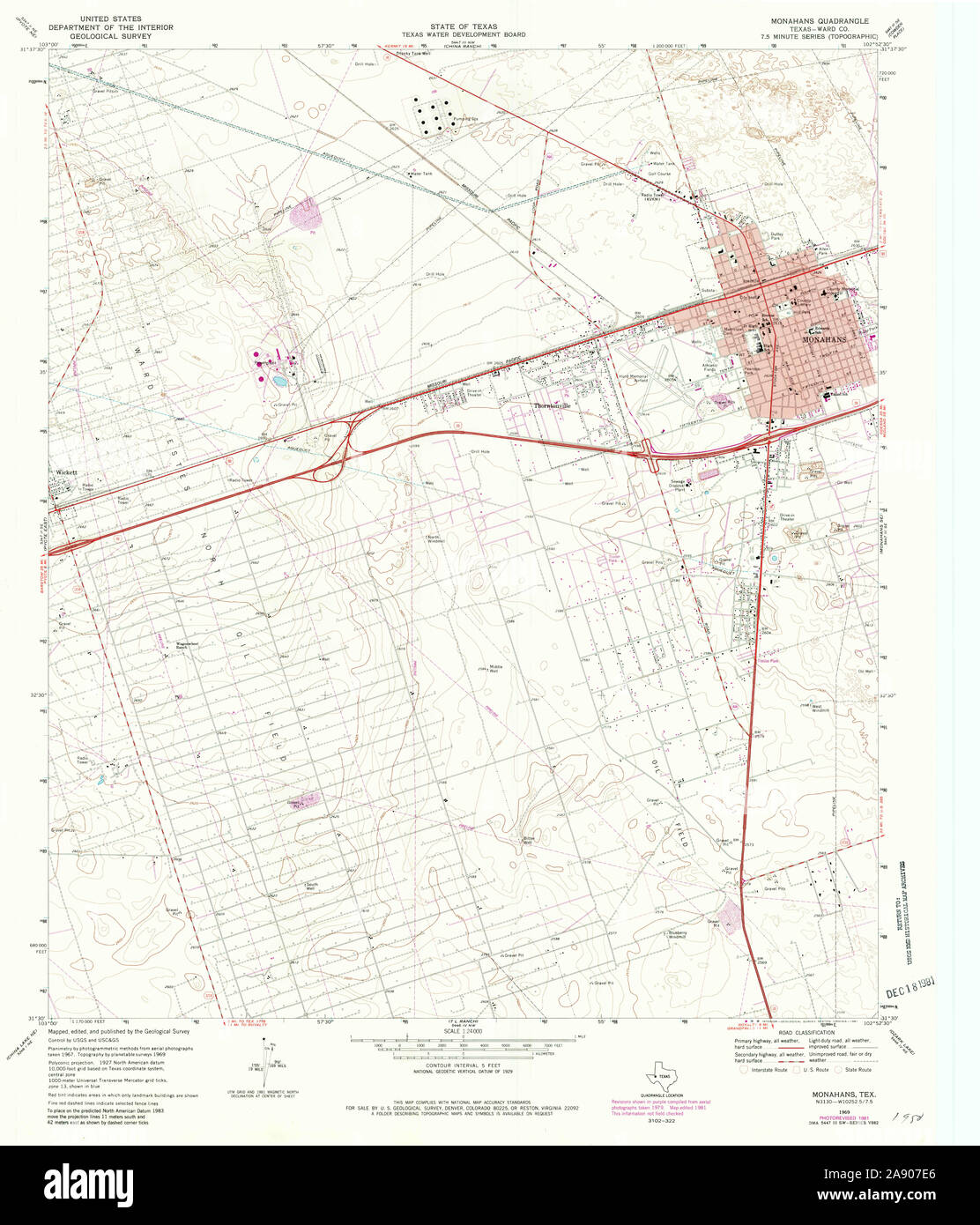 Monahans map hires stock photography and images Alamy