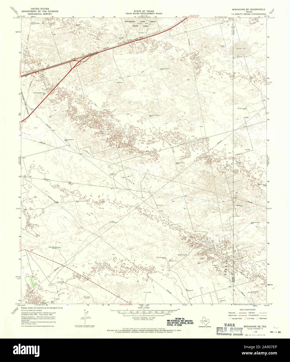 Map of monahans hires stock photography and images Alamy