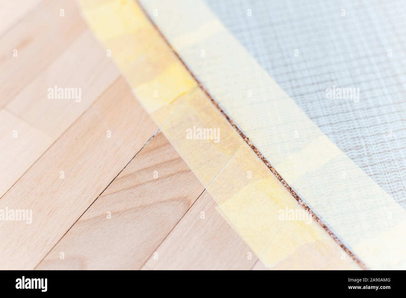 Perform flooring work installation of a liquid plug into the joint