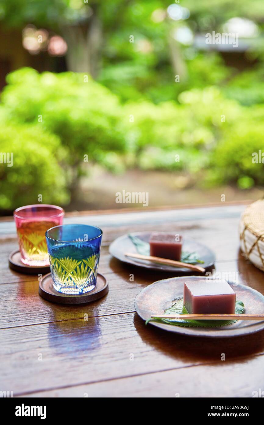 Japanese confectionery Stock Photo