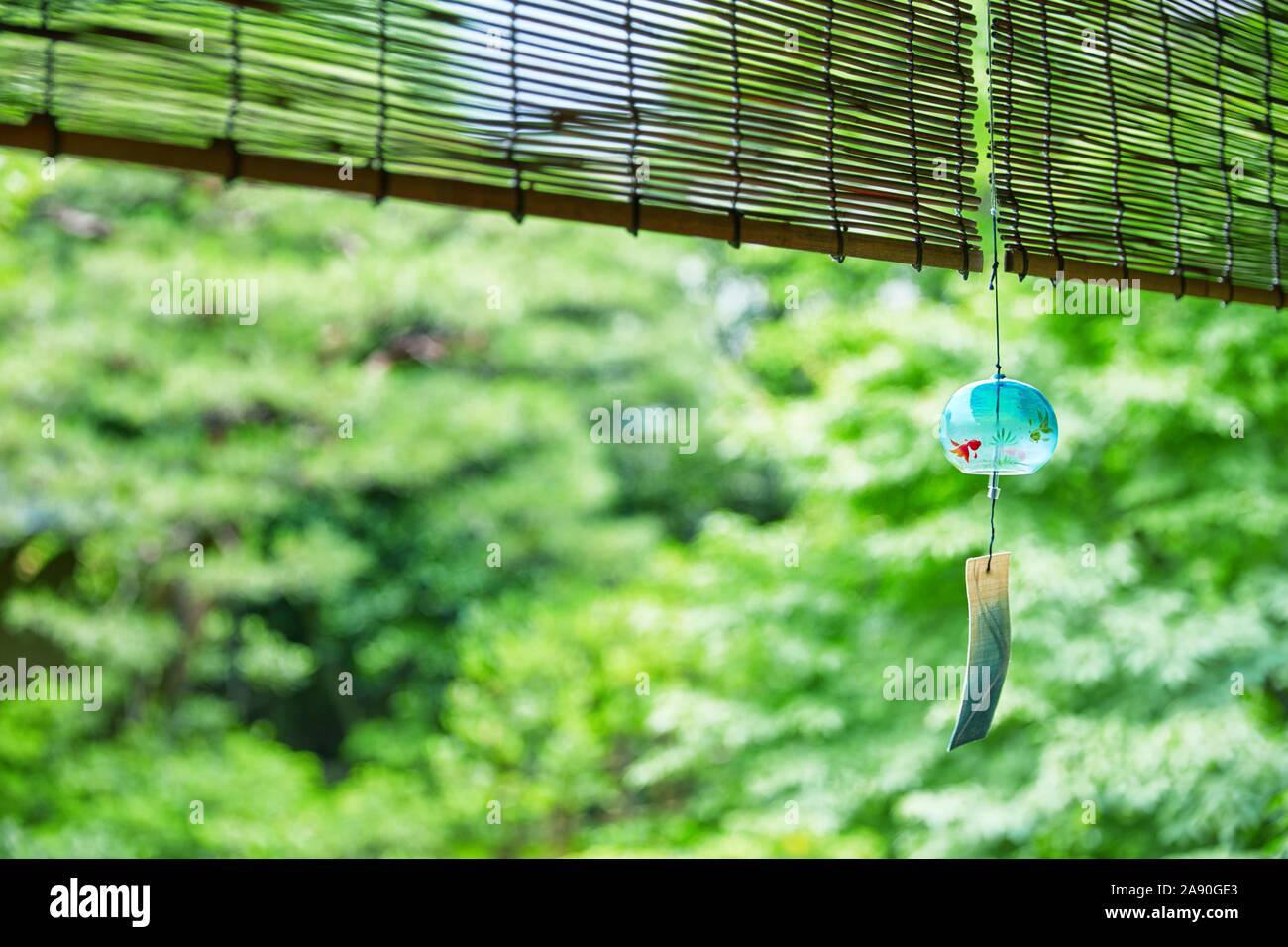 Traditional Japanese wind chime Stock Photo Alamy