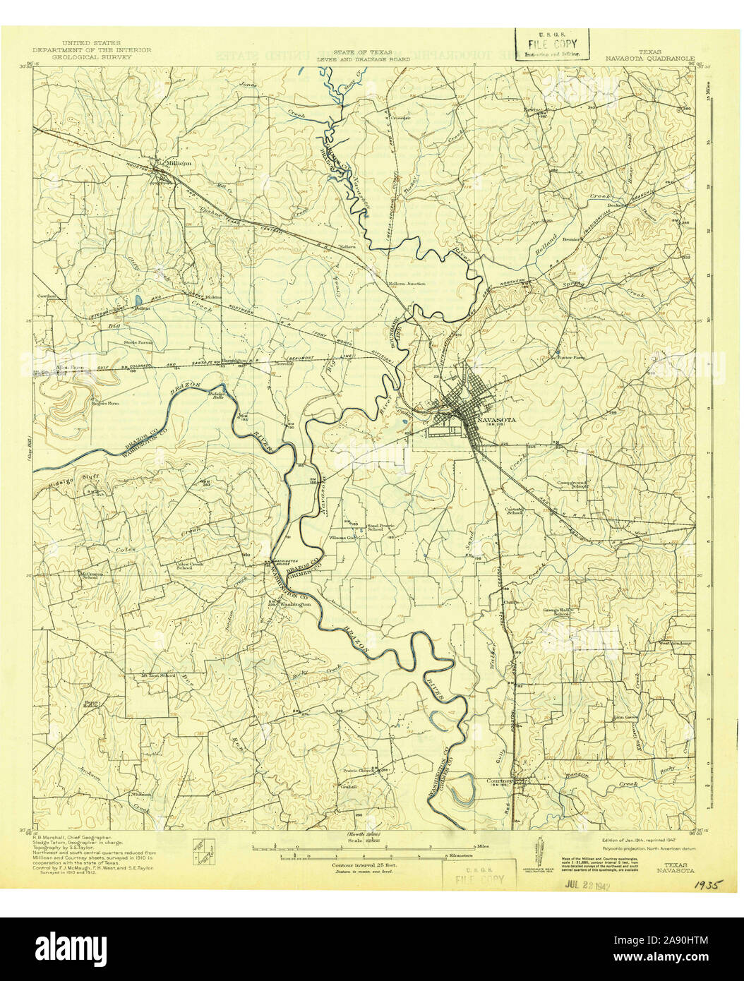 Navasota texas map hires stock photography and images Alamy