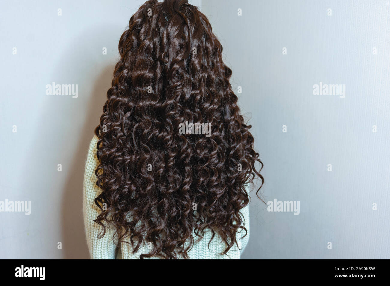 Hair Weaving Photo Of A Girl The Result Of The Work Of A Beauty
