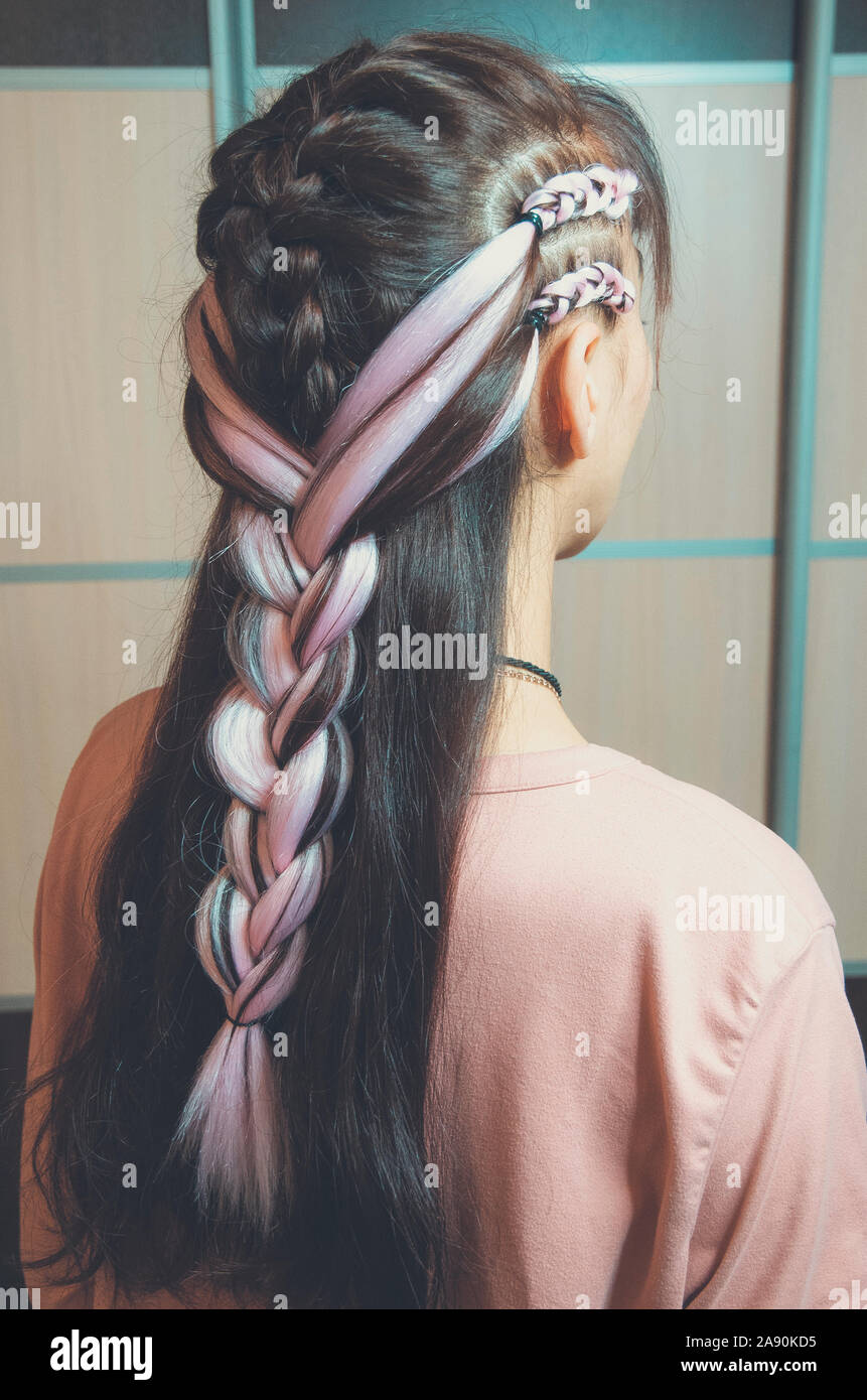 Hair Weaving Photo Of A Girl The Result Of The Work Of A Beauty