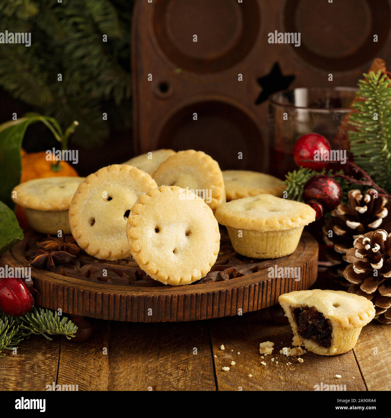 Christmas homemade mince pies hi-res stock photography and images - Alamy