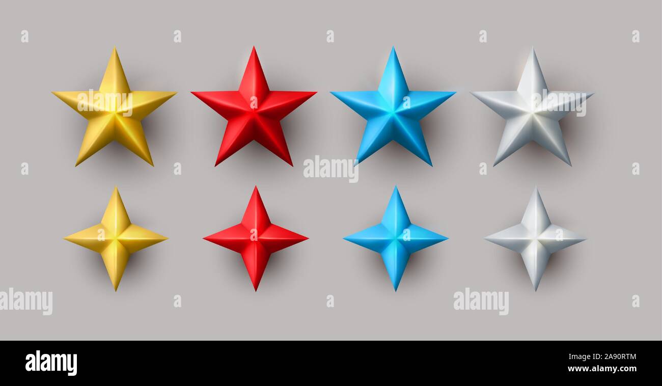 Vector realistic gold red Stock Vector Images - Alamy