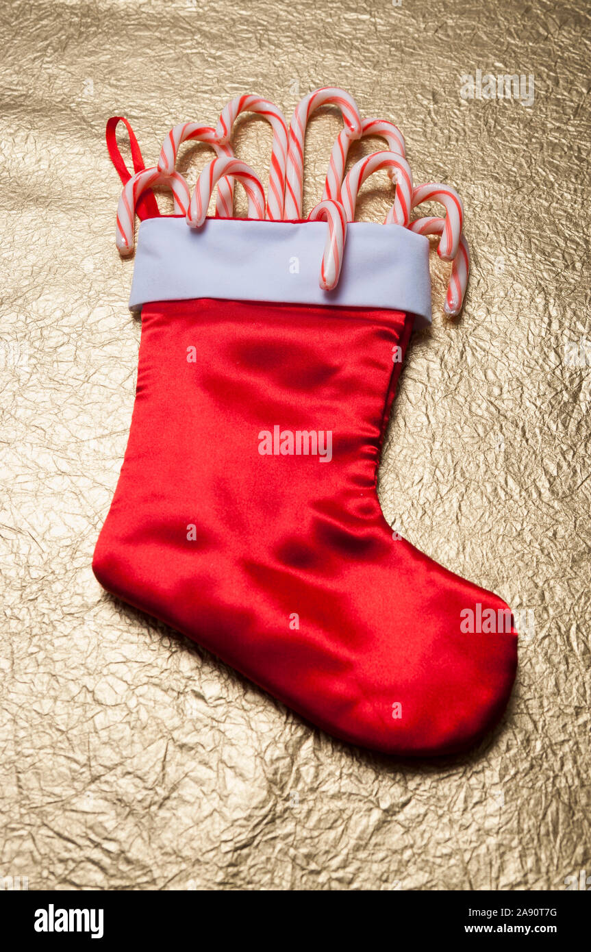 Christmas Stocking Filled With Candy : Bold Vintage Christmas Stocking ...