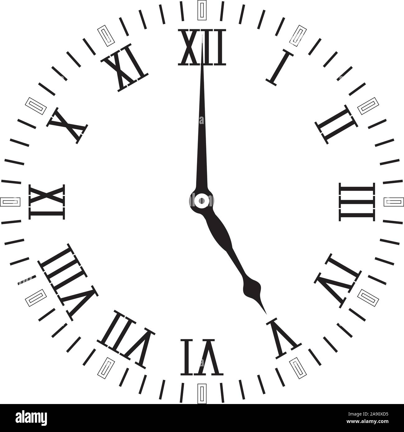 Clock face with roman numerals hires stock photography and images Alamy