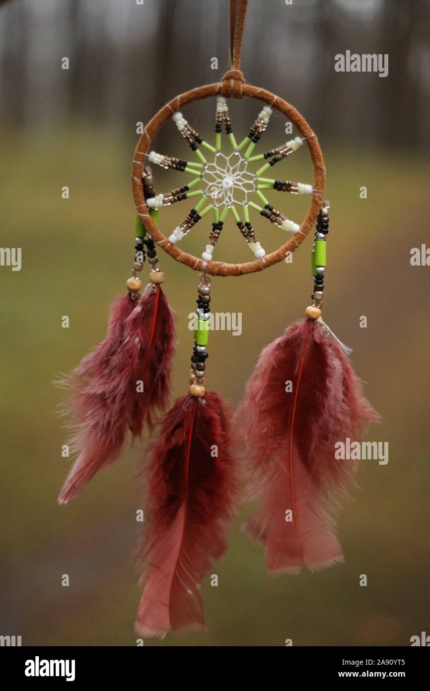 dream catcher in forest. hope and dream concept Stock Photo Alamy