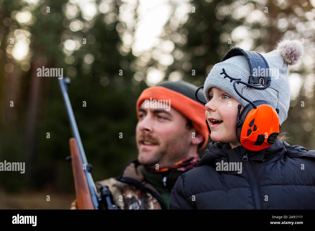 Girl with father Stock Photo - Alamy