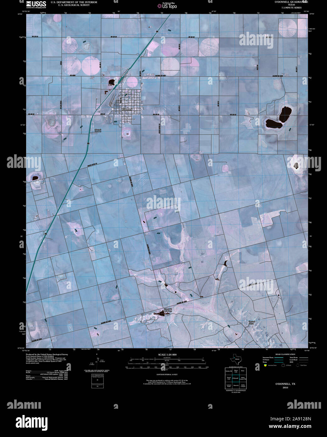 Map of odonnell texas hires stock photography and images Alamy