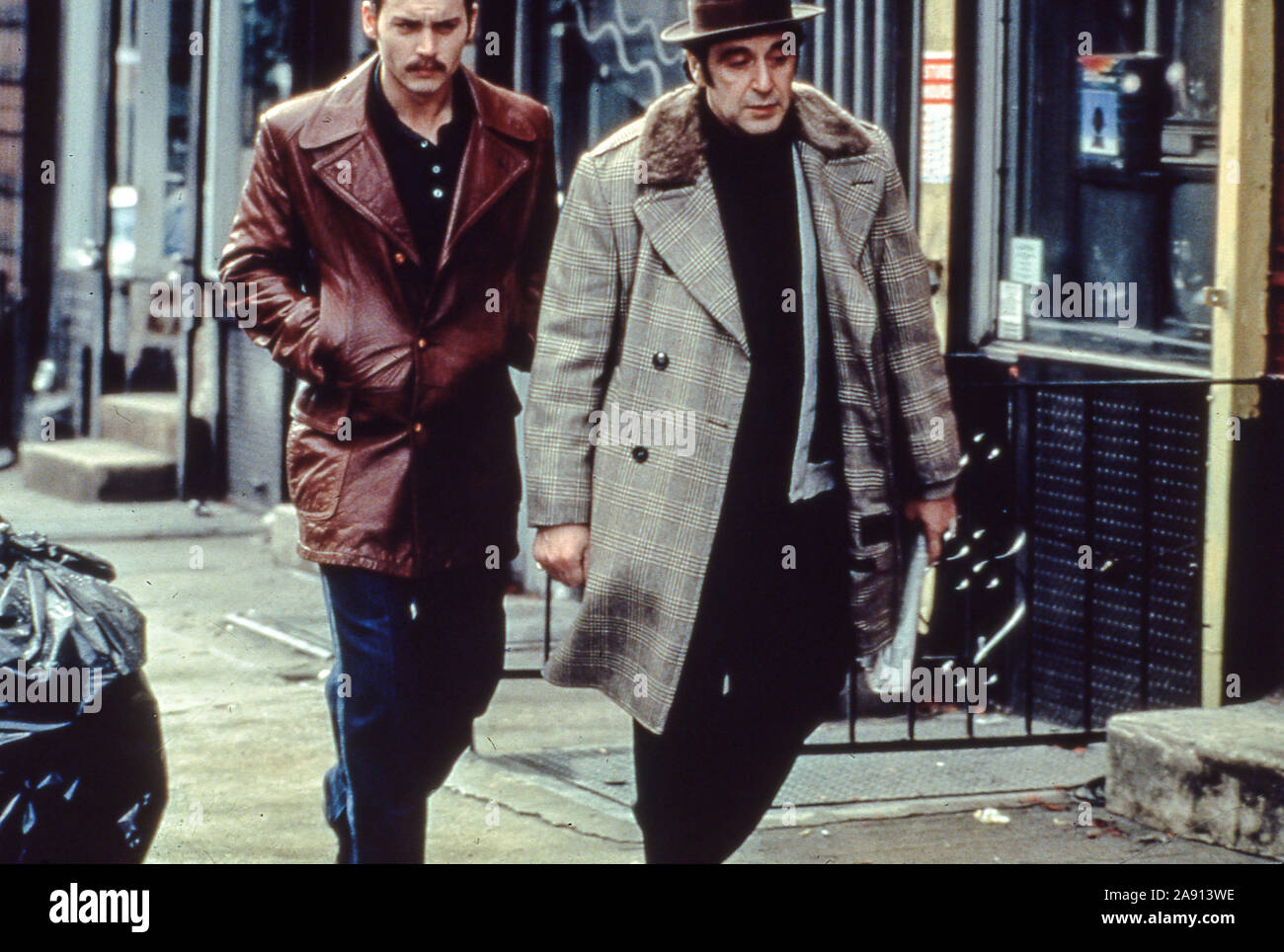 johnny depp, al pacino, donnie brasco, 1997 Stock Photo