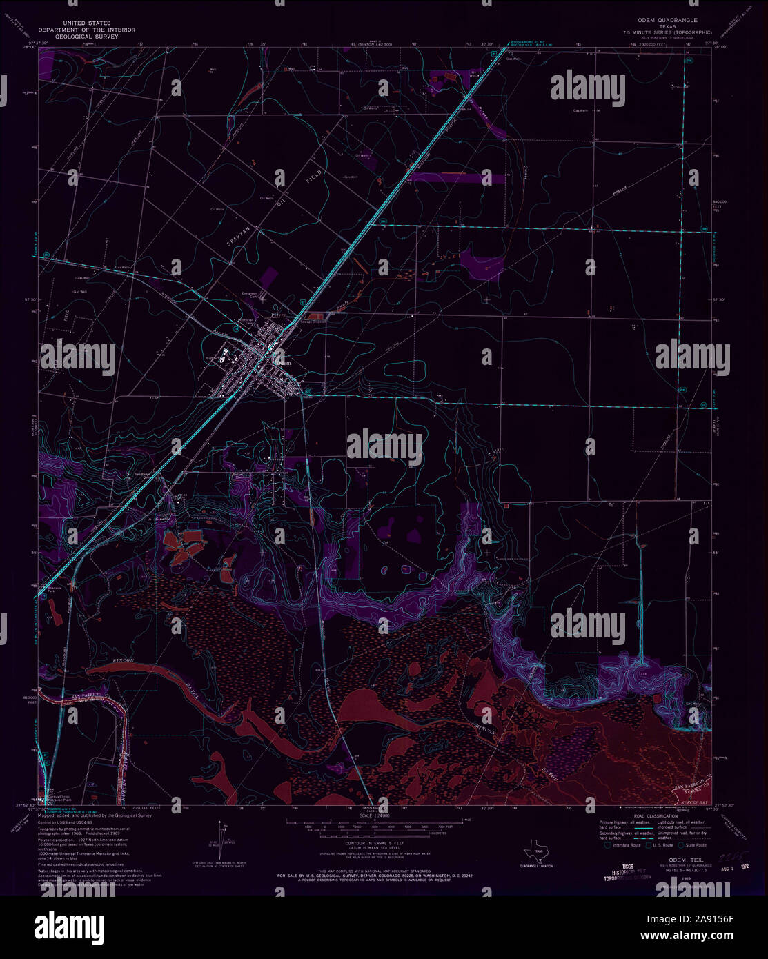 Odem texas map hires stock photography and images Alamy