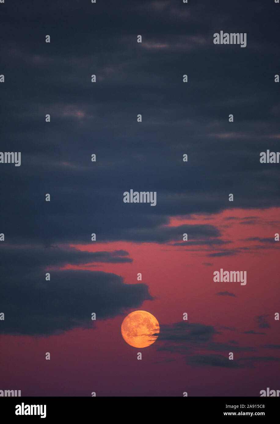 Full moon on sky Stock Photo - Alamy