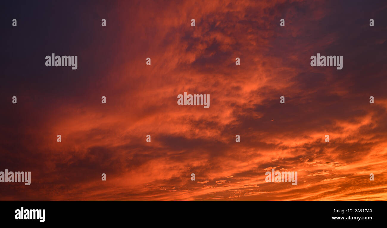 Dramatic sky. Sunset. Nature background Stock Photo - Alamy