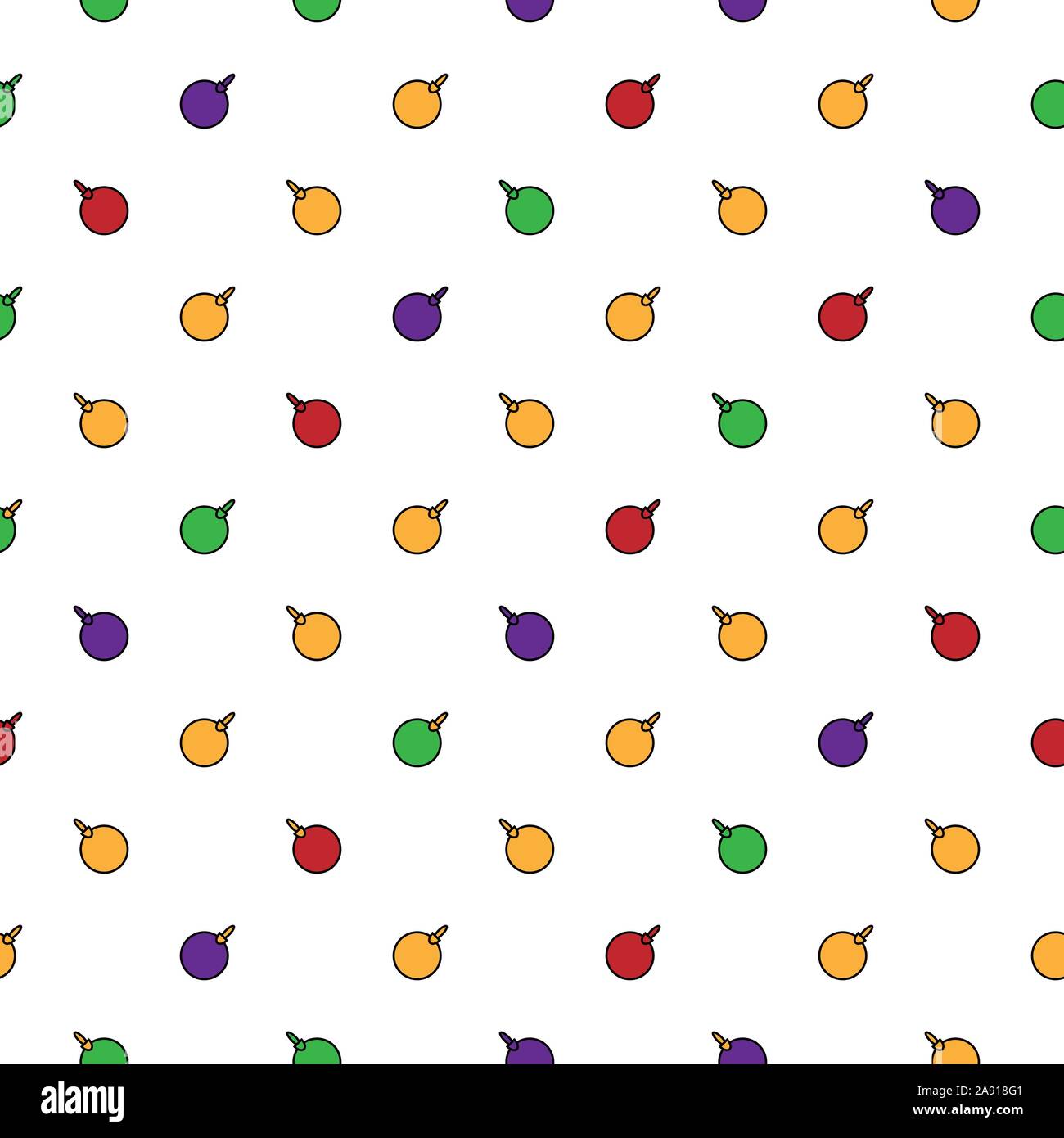 Christmas wallpaper with colorful balls Stock Vector Image & Art - Alamy