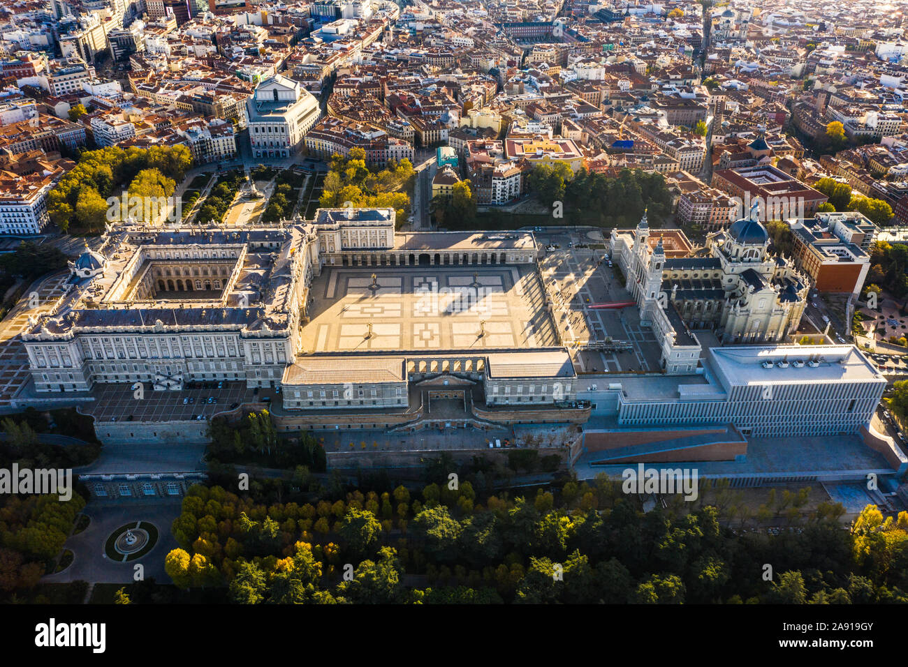 Royal Palace of Madrid,  Palacio Real de Madrid, Madrid, Spain Stock Photo