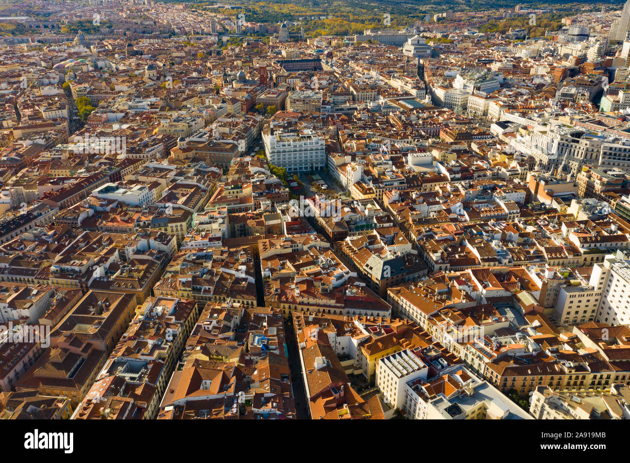 Plaza de Sta. Ana,  ME Madrid Reina Victoria Hotel, Madrid, Spain Stock Photo