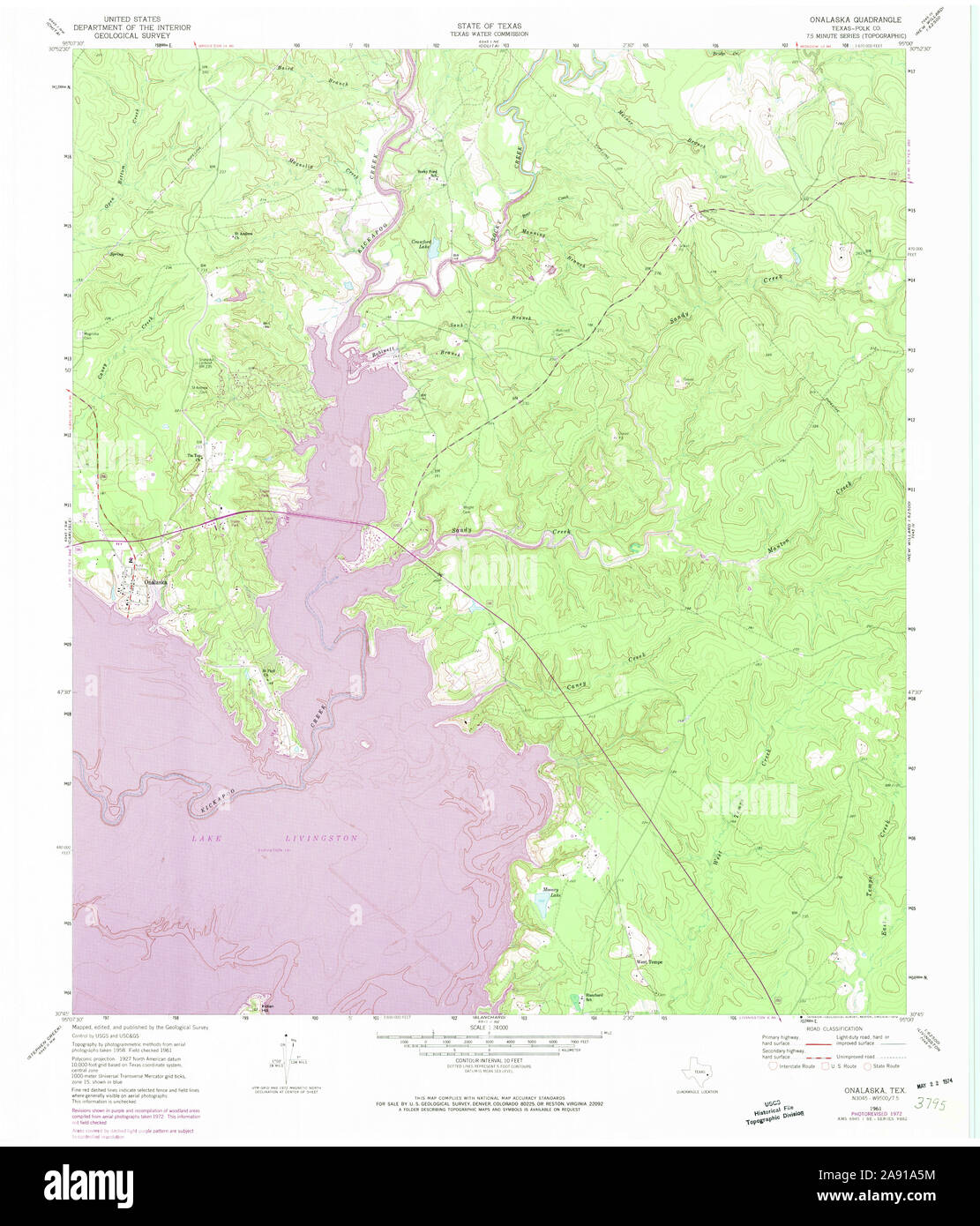 Map of onalaska hires stock photography and images Alamy