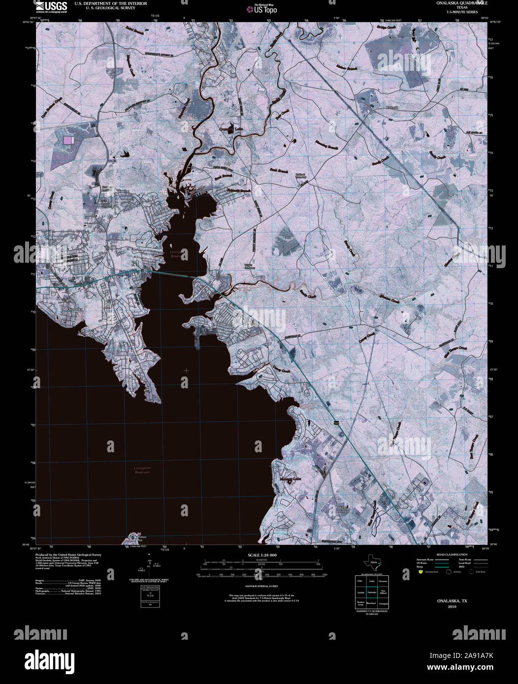 Map of onalaska hires stock photography and images Alamy