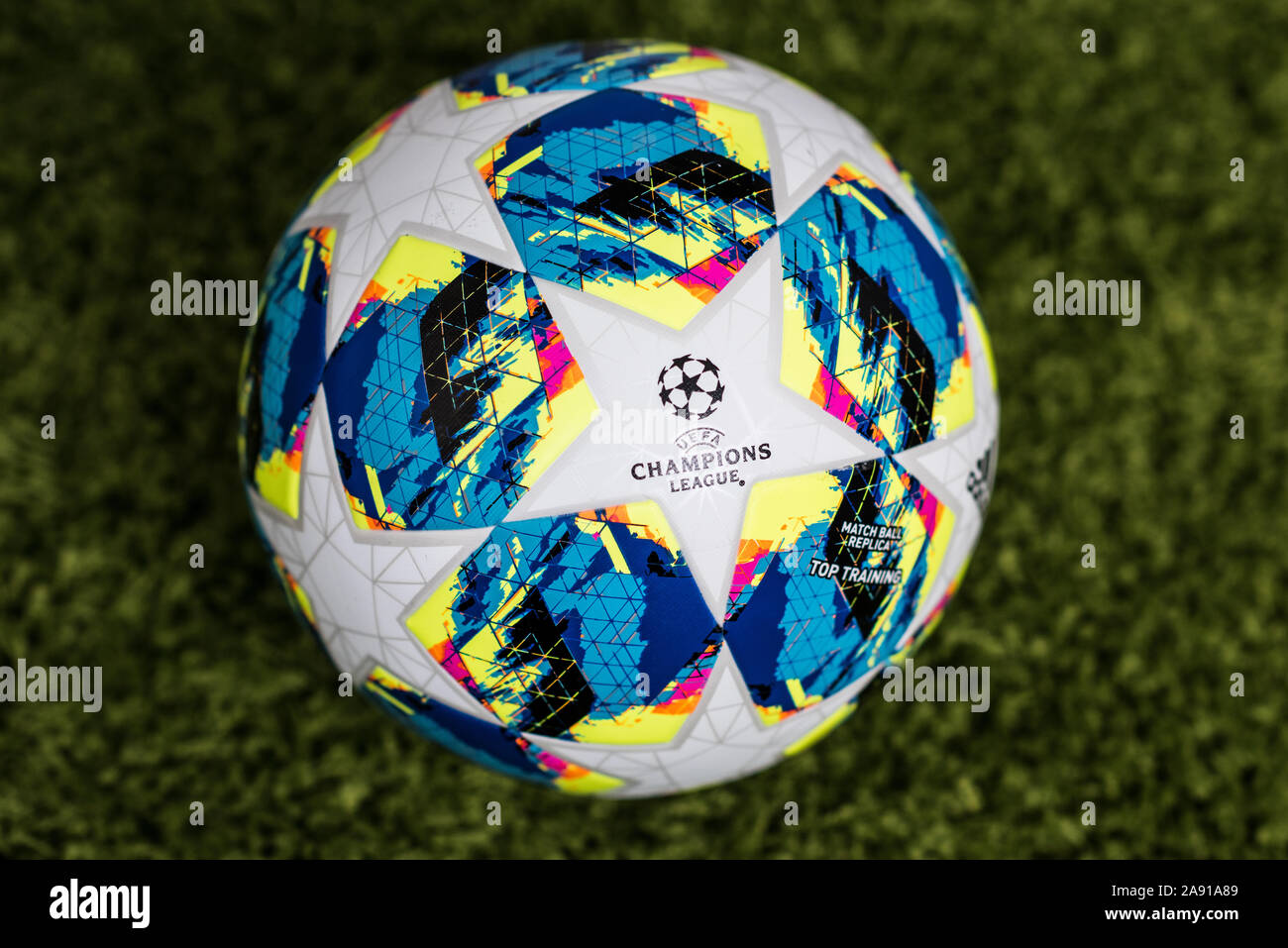 Close up of 2019/20 Adidas Champions League Football Stock Photo - Alamy