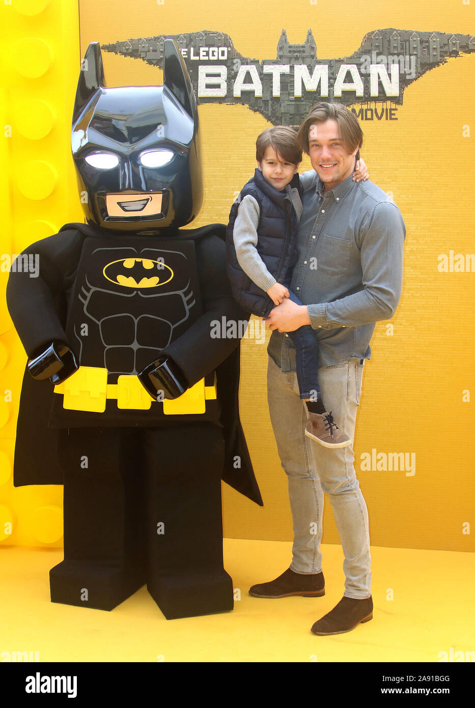 Jan 28, 2017 - London, England, UK - 'The Lego Batman Movie' Film Premiere,  Empire Cineworld, Leicester Square Photo Shows: Lewis Bloor Stock Photo -  Alamy