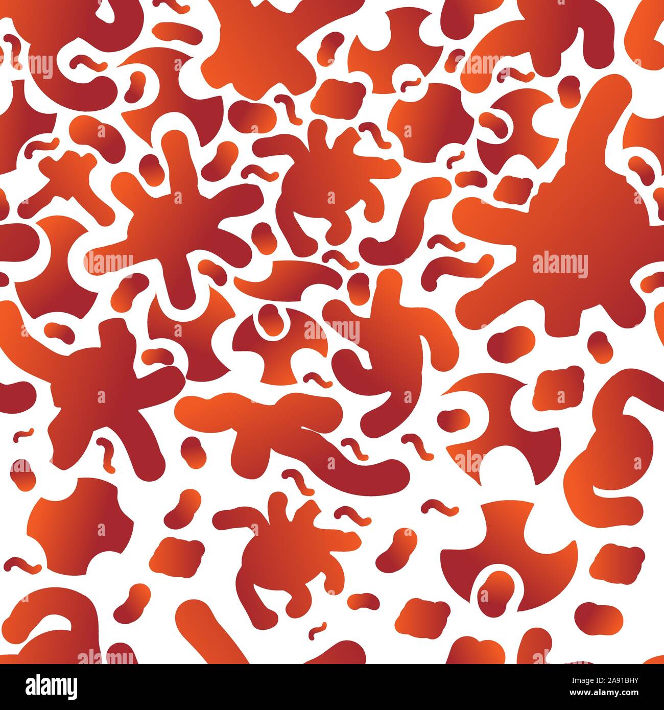 Vector seamless texture. Plasma gradient bubbles Stock Vector