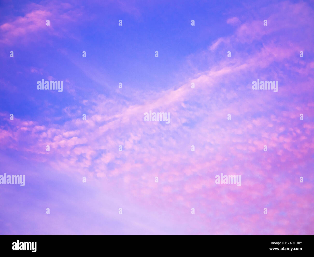 evening sky with pink clouds at sunset Stock Photo - Alamy