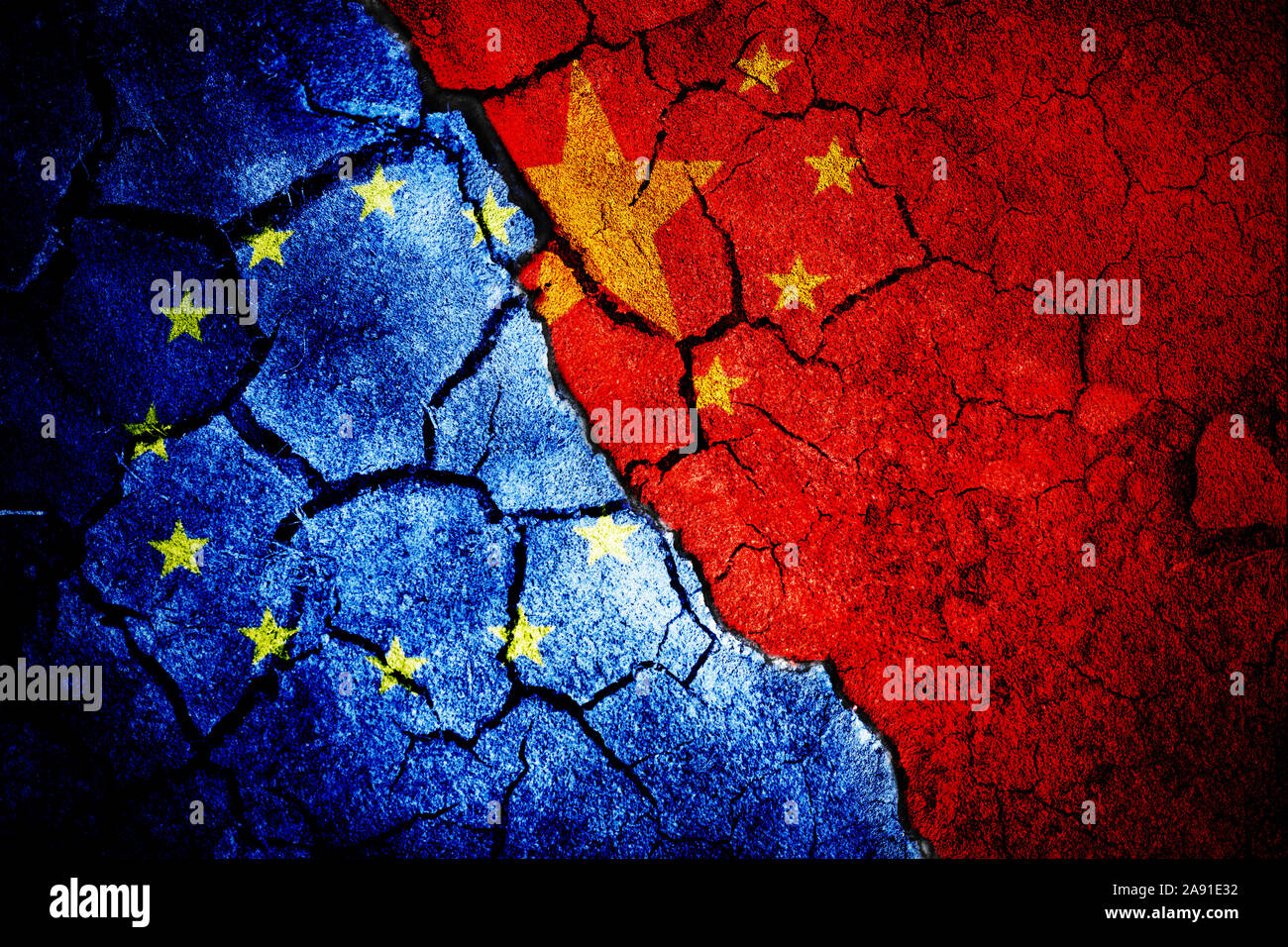Composite image of close-up of chinese flag Stock Photo