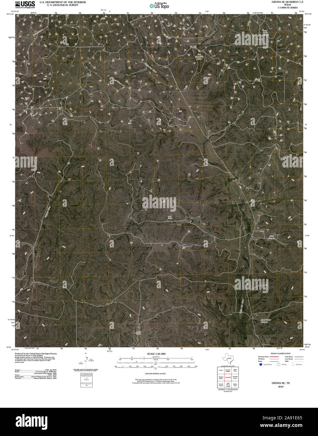 Ozona texas map hires stock photography and images Alamy