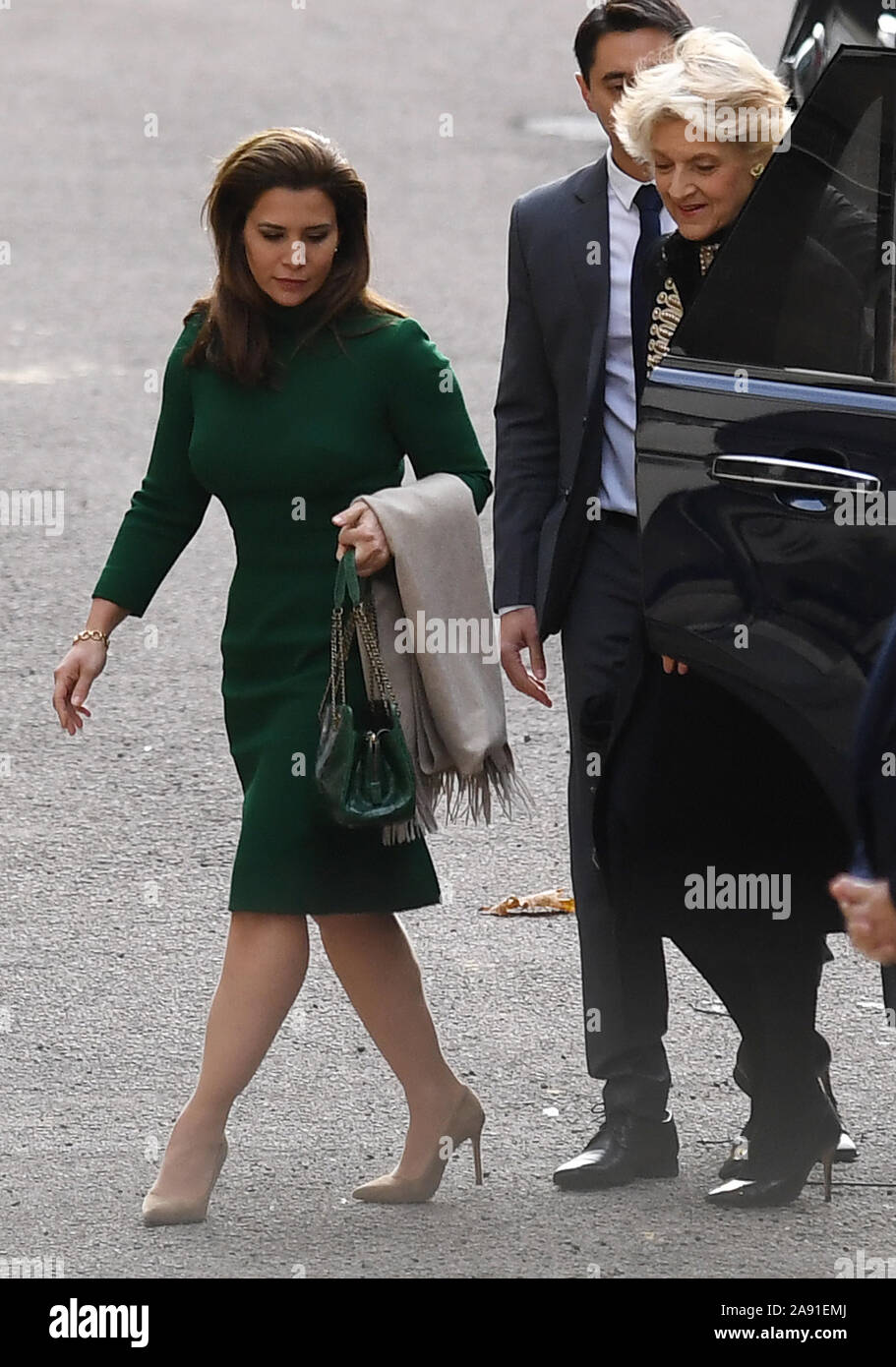 Princess Haya Bint Al Hussein Left And Her Lawyer Baroness Fiona Shackleton At The Royal Courts Of Justice In London During The Latest Hearing In The High Court Battle Between The Ruler