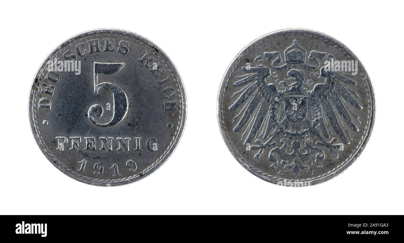 5 Pfennig Coin from Germany Stock Photo - Alamy