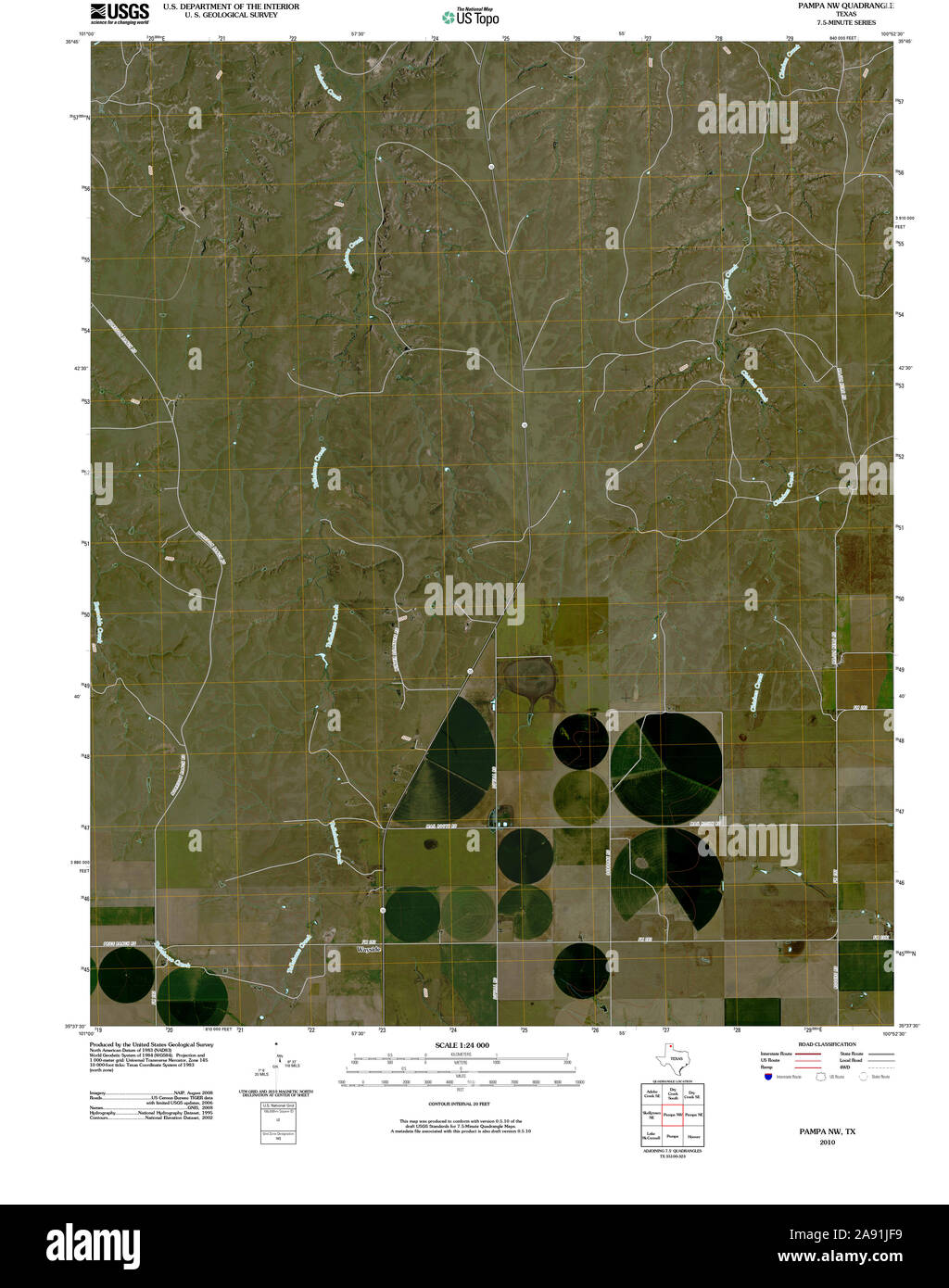 Pampa texas map Cut Out Stock Images & Pictures Alamy