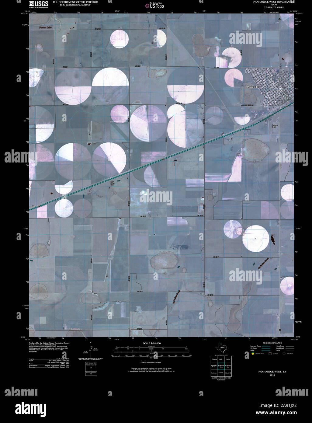 Texas panhandle map hires stock photography and images Alamy
