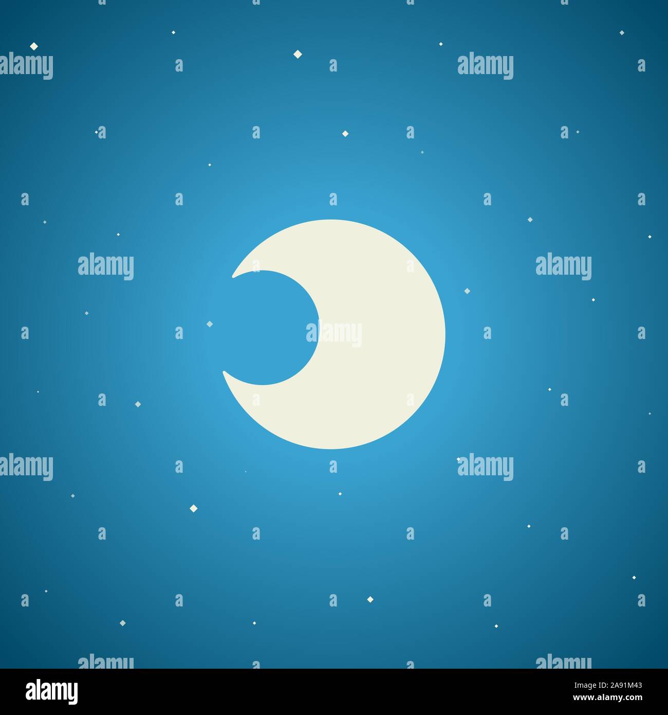 White bright moon twinkle cartoon hi-res stock photography and images ...